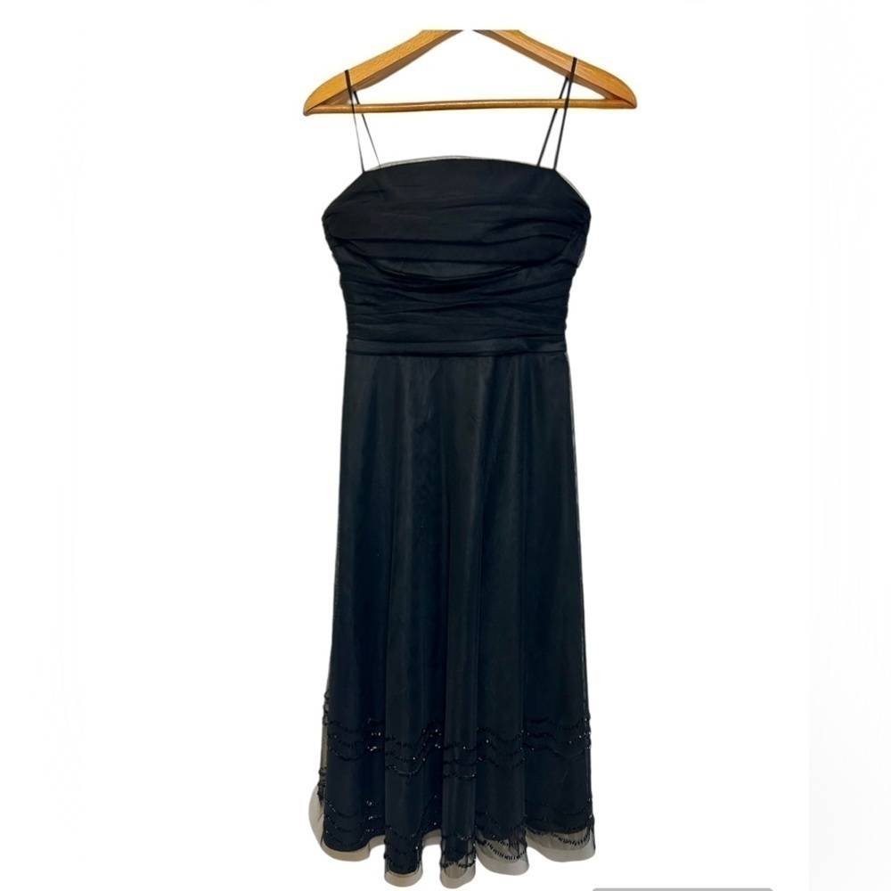 VINTAGE Y2K 90s‎ ELIZA J BLACK SEQUINS Black HOCO Homecoming Whimsigoth 4 Dress